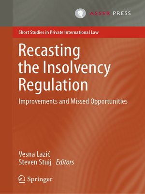 cover image of Recasting the Insolvency Regulation